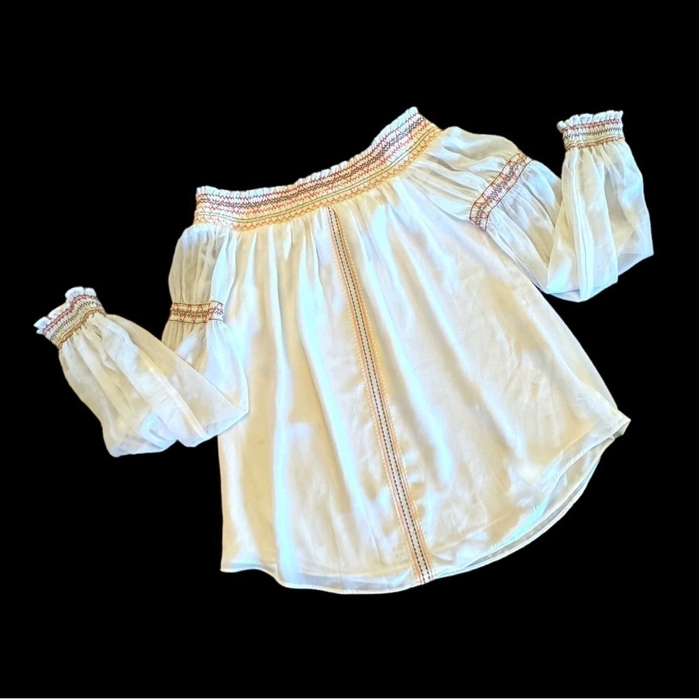WHITE HOUSE BLACK MARKET‎ OFF SHOULDER BLOUSE